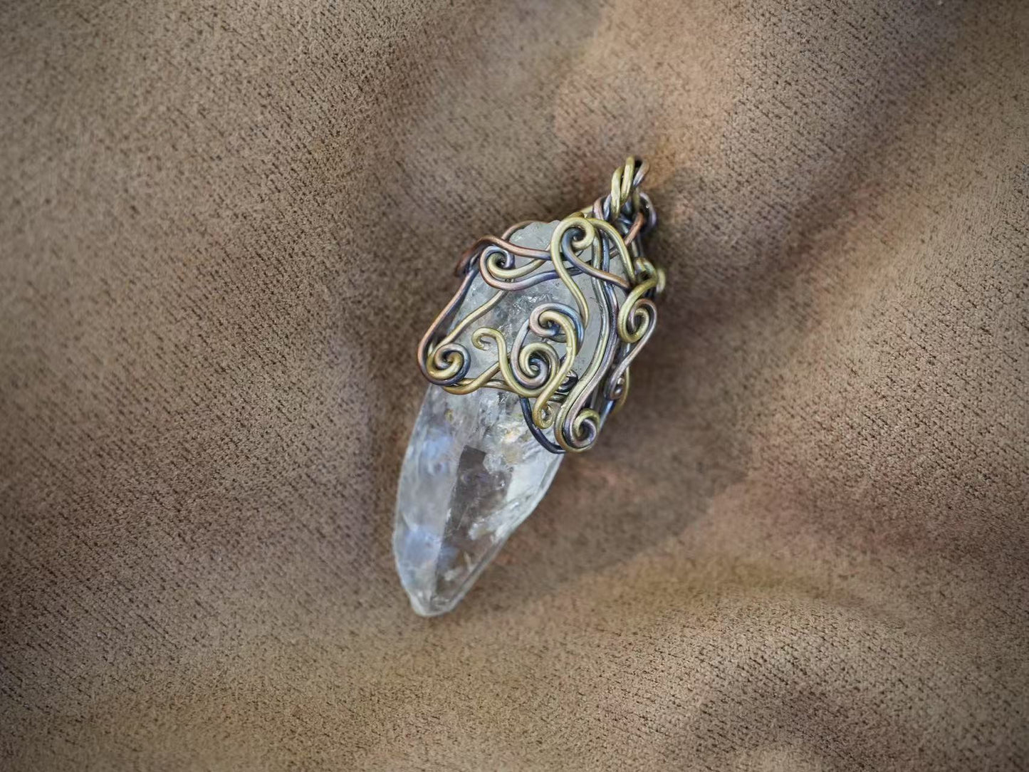 Copper&Brass&Himalayan crystal