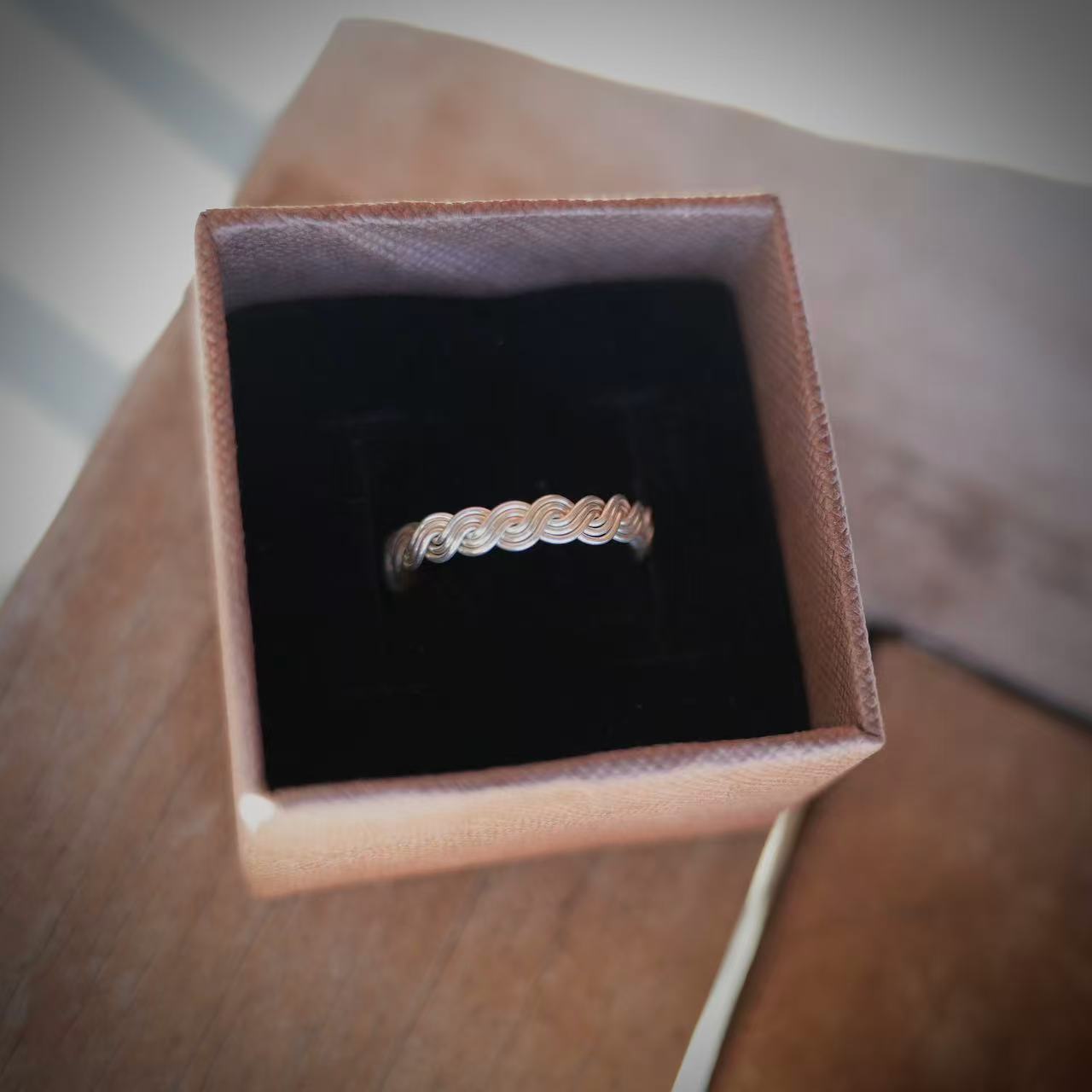 Silver twist Ring
