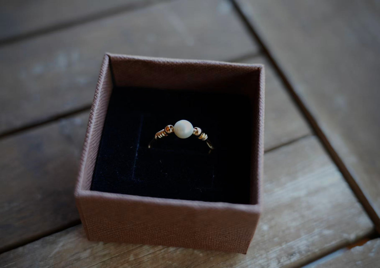 Handmade Elegant Freshwater Pearl Ring-Customizable