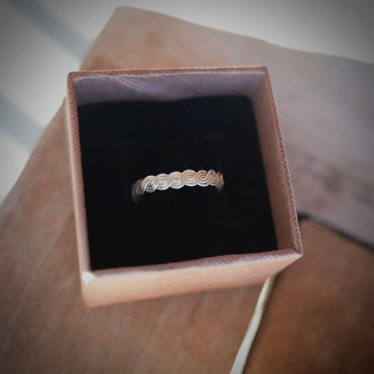 Silver twist Ring