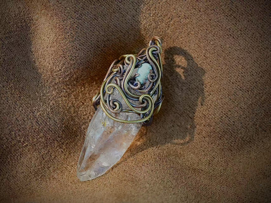 Copper&Brass&Himalayan crystal
